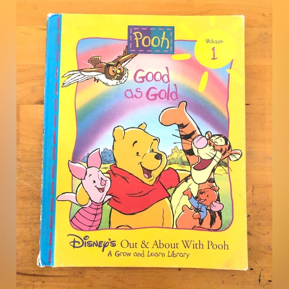 vtg Disney Children' s Book Good as Gold with Winnie and Tiger 1996 Volume 1